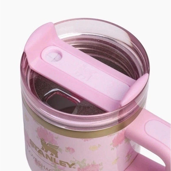 Stanley x Love Shack Fancy Ibiza Sunset Floral Pink  20 Oz Quencher New - Picture 4 of 4